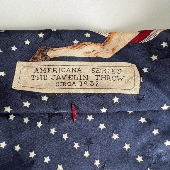 Vintage Tango by Max Raab American Collection Javelin Throw 100% Silk Tie - Picture 7 of 11